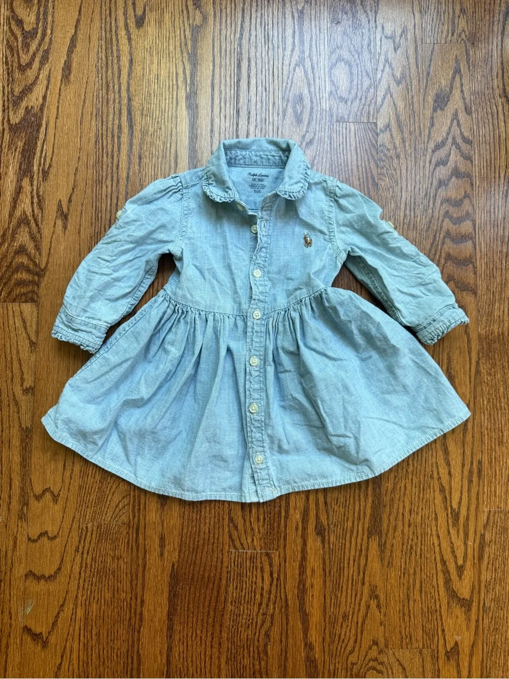 Ralph Lauren Chambray Denim Shirt Dress 6 Months